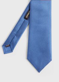Paul Stuart Woven Silk Two Color Houndstooth Tie, thumbnail 1