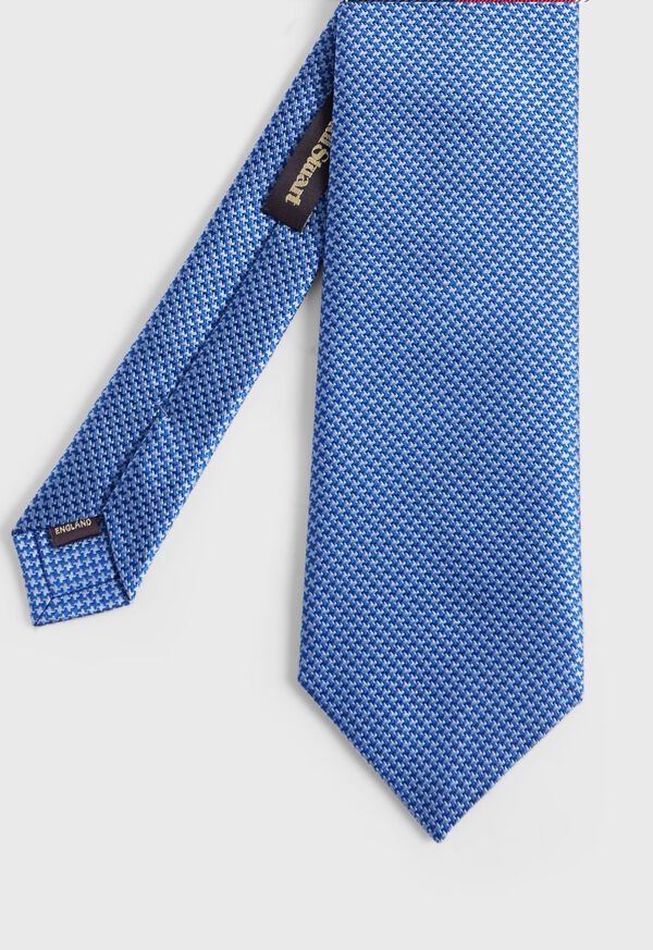 Paul Stuart Woven Silk Two Color Houndstooth Tie, image 1