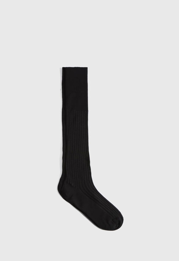 Paul Stuart Wool and Cotton Blend Over the Calf Vanise Stripe Socks, image 1
