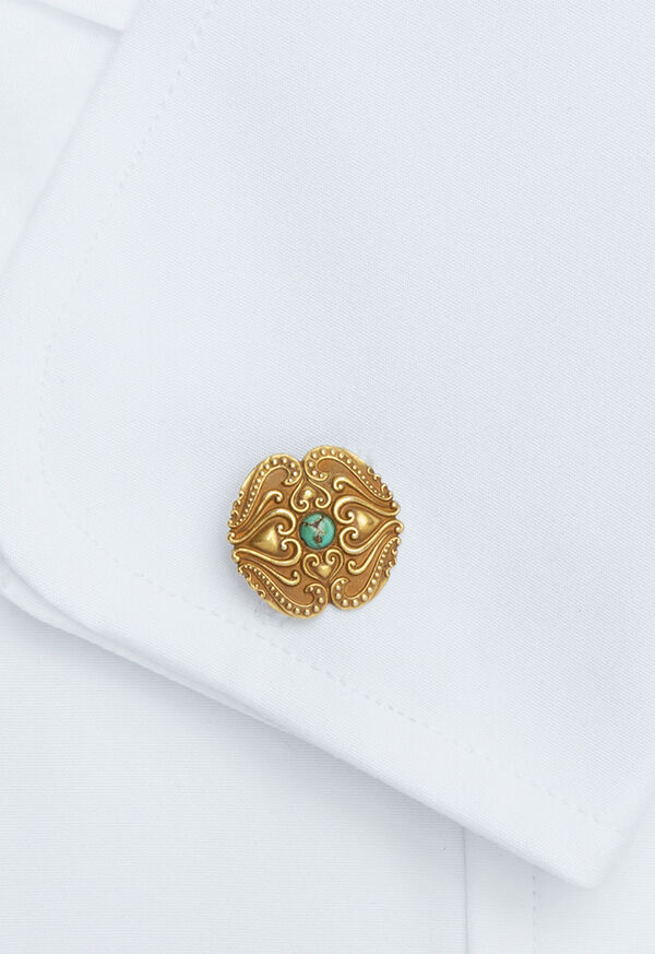 Paul Stuart 14K Gold Vintage Cufflinks Circa 1920, image 2