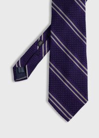 Paul Stuart Silk Grenadine Stripe Tie, thumbnail 1