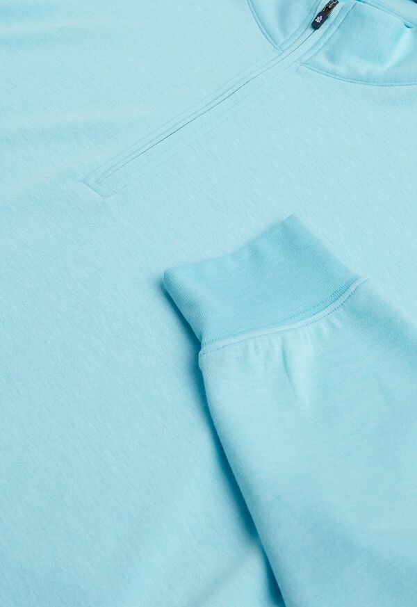 Paul Stuart Cotton Blend Quarter Zip Performance Pullover, image 2