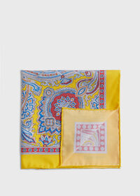 Paul Stuart Silk Twill Paisley Pocket Square, thumbnail 1