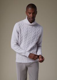 Paul Stuart Soft Cashmere Links Turtleneck Sweater, thumbnail 3