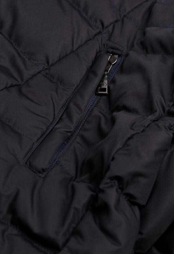 Paul Stuart Long Puffer Coat with Fur Hood, image 3