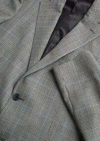 Paul Stuart Grey Cashmere & Silk Plaid Jacket, thumbnail 2