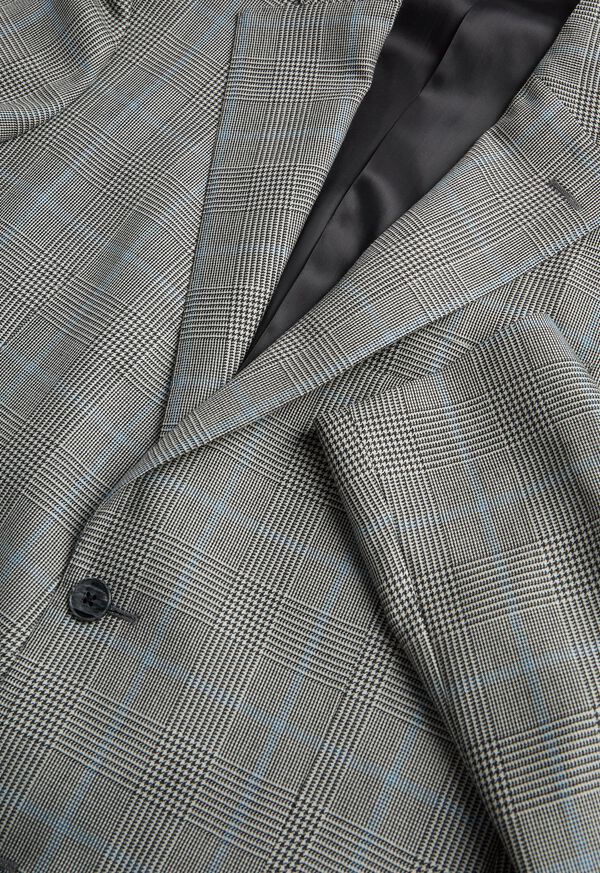 Paul Stuart Grey Cashmere & Silk Plaid Jacket, image 2