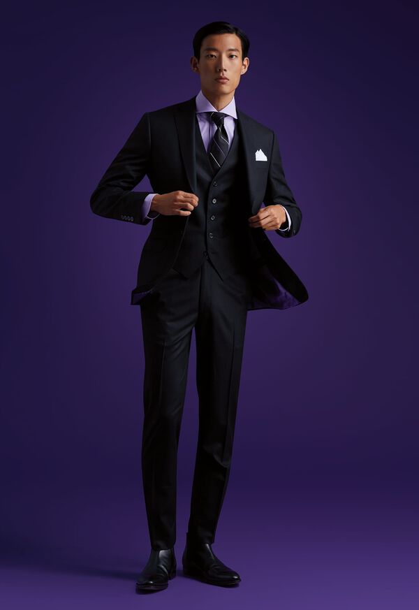 Paul Stuart Three-Piece Doeskin Suit, image 1