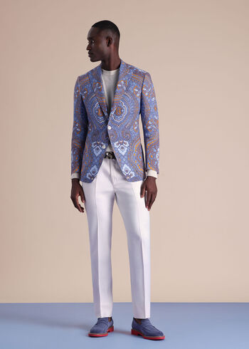 Paul Stuart Paisley Linen Jacket