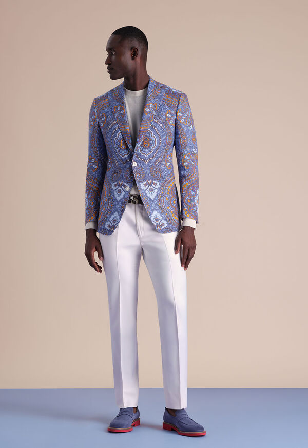 Paul Stuart Paisley Linen Jacket, image 2