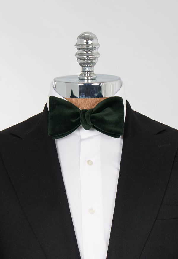 Paul Stuart <div>Stretch Velvet Blunt Edge Bow Tie</div>, image 7
