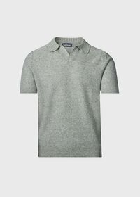 Paul Stuart Linen & Cotton Knit Open Collar Polo, thumbnail 1