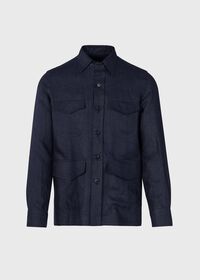 Paul Stuart Linen Safari Shirt Jacket, thumbnail 1