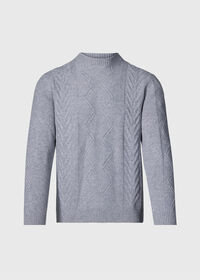Paul Stuart Wool & Cashmere Cable Crewneck Sweater, thumbnail 1