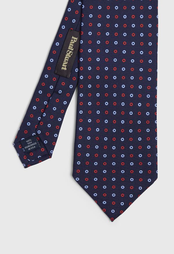 Paul Stuart Two Color Circle Silk Tie, image 1