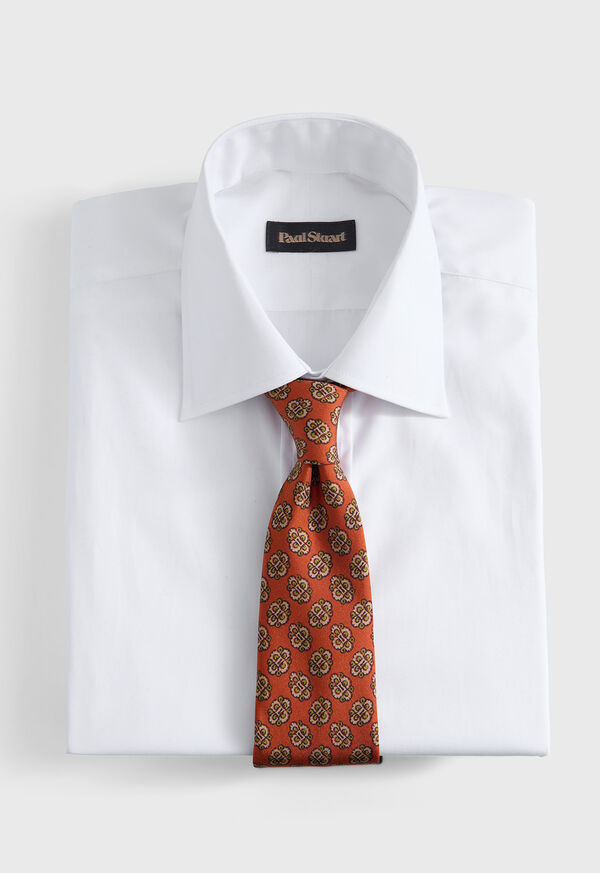 Paul Stuart Large Medallion Print Silk Tie, image 2