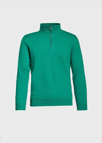 Paul Stuart Lightweight Cashmere Quarter Zip Sweater, thumbnail 3