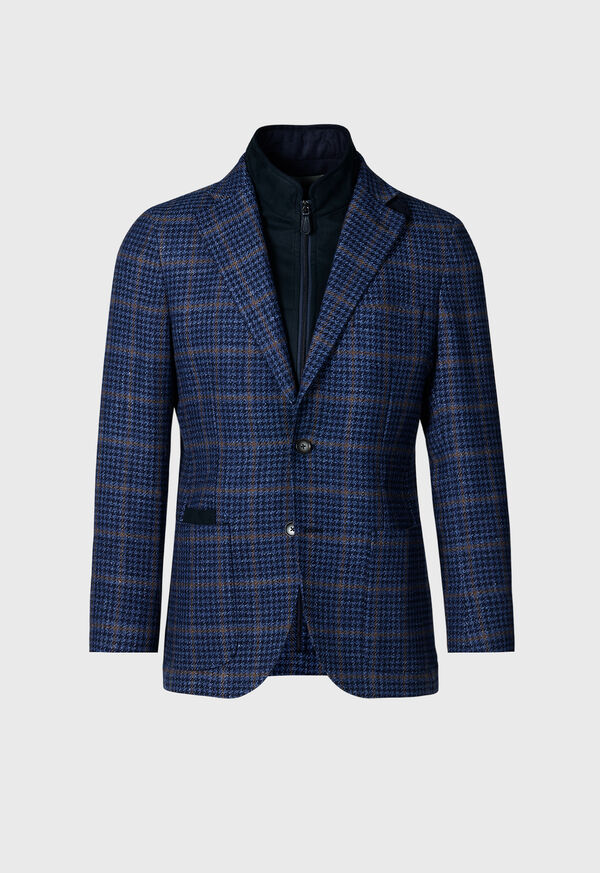 Plaid Jacket with Removable Vest