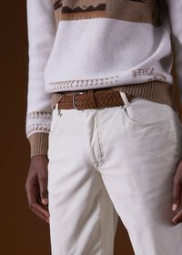 Paul Stuart Woven Suede Belt, thumbnail 2