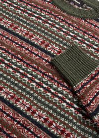 Paul Stuart Fair Isle Crewneck Sweater, thumbnail 3