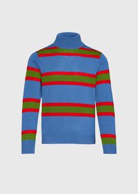 Paul Stuart Cashmere Multi Color Stripe Turtleneck, thumbnail 1