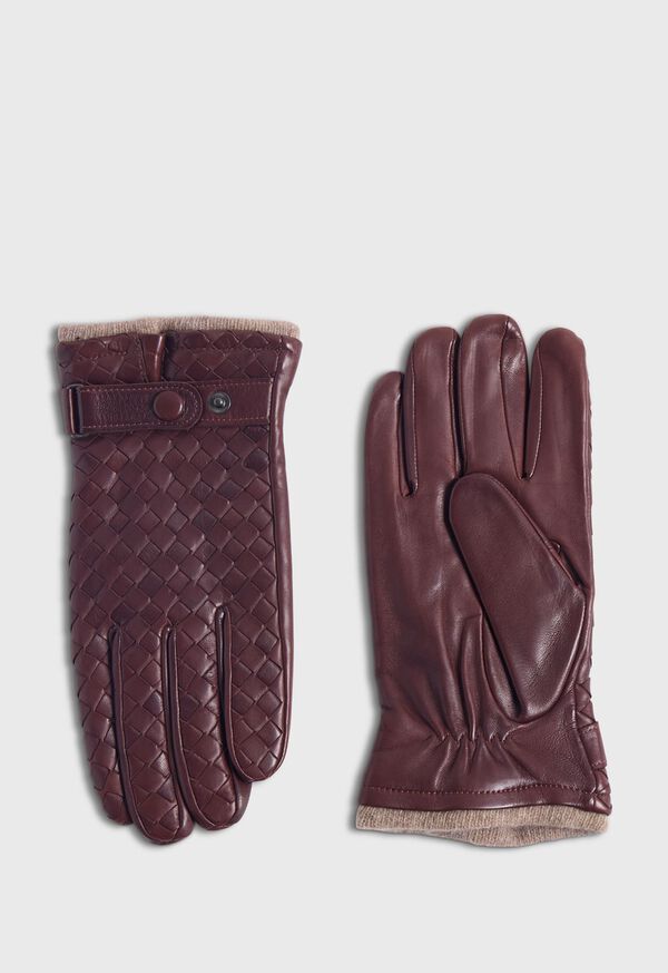Paul Stuart Nappa Leather Cross Stitch Glove, image 1