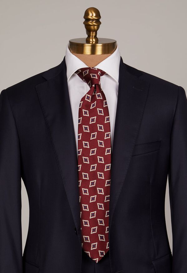 Paul Stuart Large Tossed Jacquard Diamond Tie, image 2