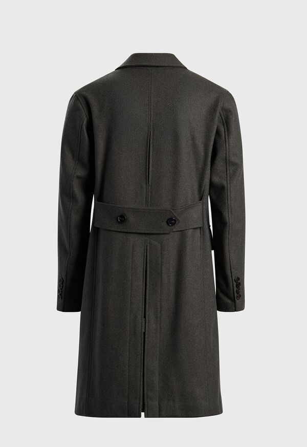 Paul Stuart Raised Wool Twill Double Breasted Coat, image 2