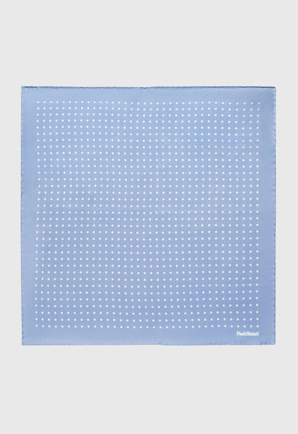 Paul Stuart Printed Silk Dot Pocket Square, image 1