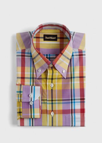 Paul Stuart Plaid Sport Shirt