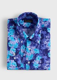 Paul Stuart Floral Print Linen Sport Shirt, thumbnail 1