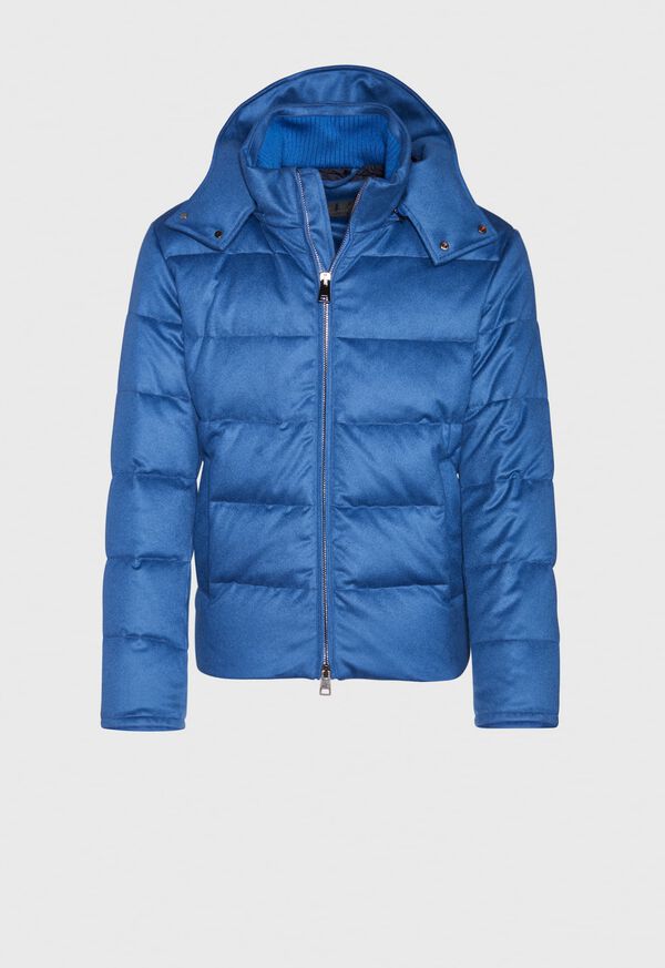 Paul Stuart Cashmere Quilted Down Puffer Jacket, image 1