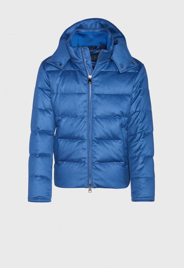 Paul Stuart Cashmere Quilted Down Puffer Jacket