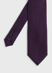 Paul Stuart Printed Silk Micro Medallion Tie, thumbnail 1
