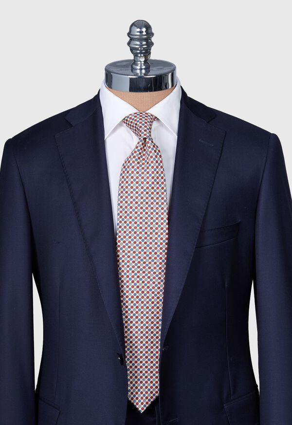 Paul Stuart Printed Silk Micro Medallion Tie, image 2