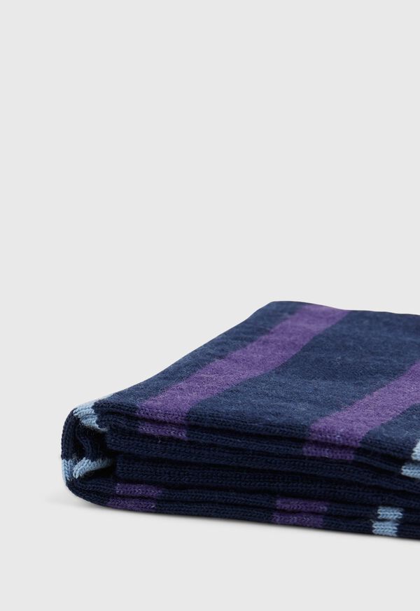 Paul Stuart Wool Blend Multi Stripe Sock, image 2