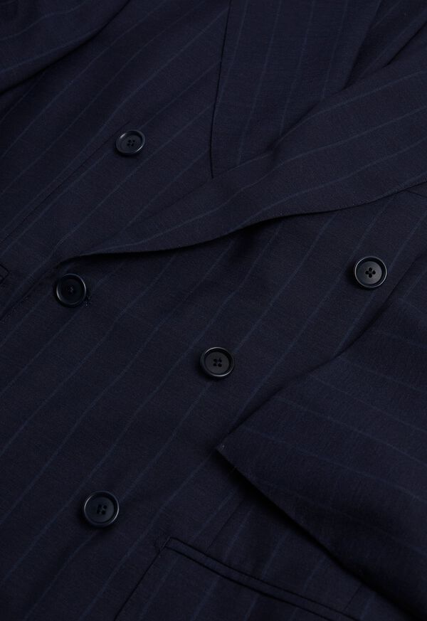 Paul Stuart Phineas Cole Wool Navy Tonal Stripe Suit, image 3