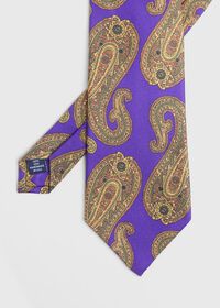 Paul Stuart Paisley Print Silk Tie, thumbnail 1