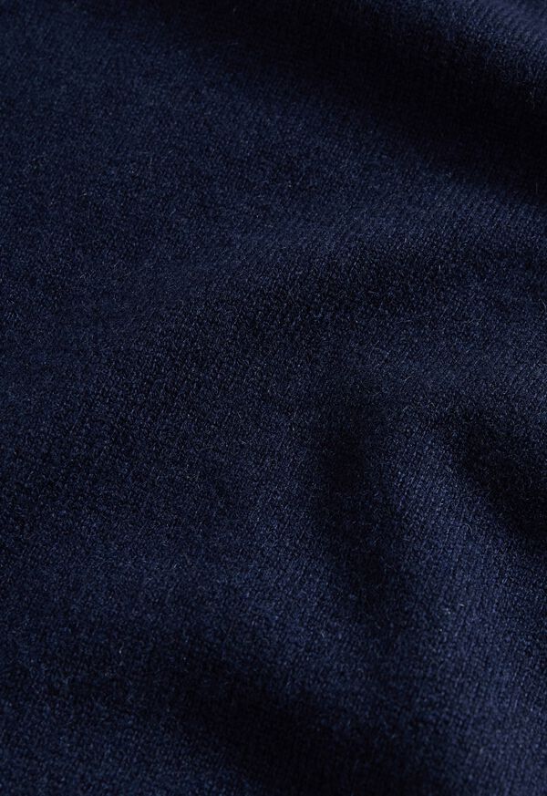 Paul Stuart Cashmere Polo with Suede Trim, image 4