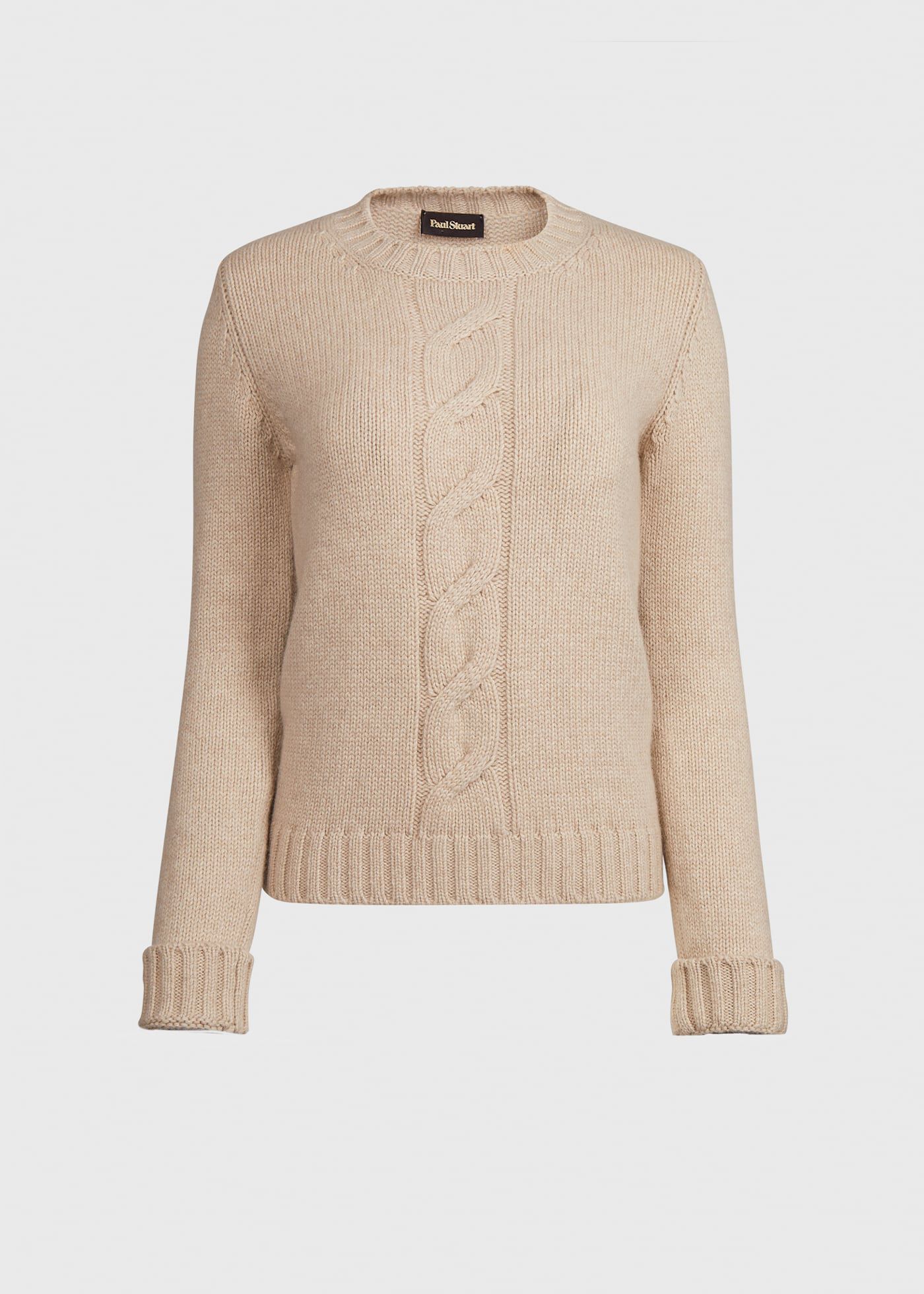 Wool Cashmere Cable Sweater