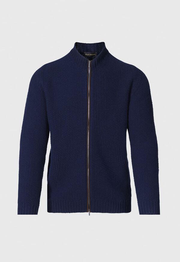 Paul Stuart Textured Wool & Cashmere Full Zip Cardigan, image 1