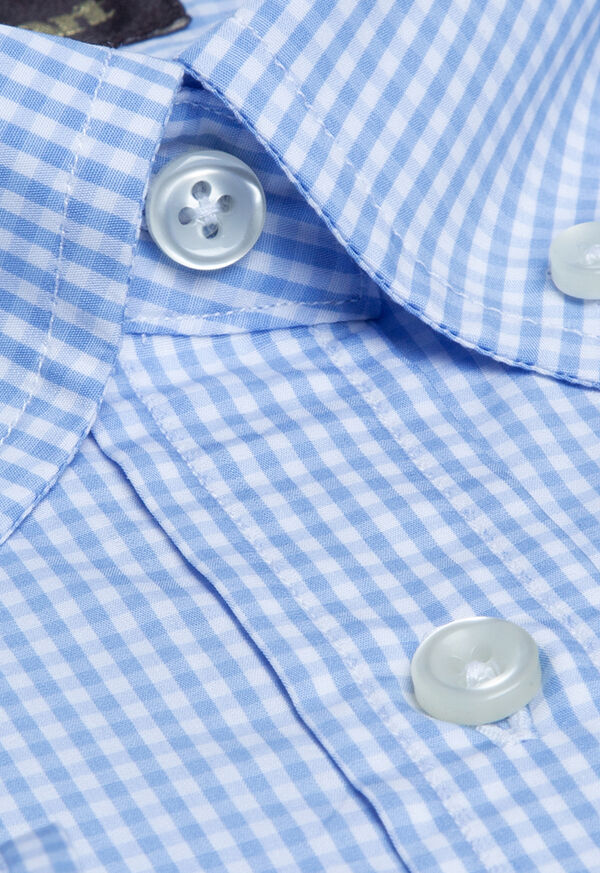 Paul Stuart Gingham Classic Fit Cotton Button Down Shirt, image 2