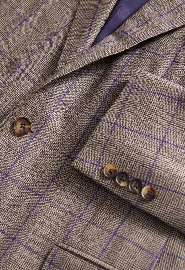 Paul Stuart Super 130s Wool Deco Plaid Suit, image 4