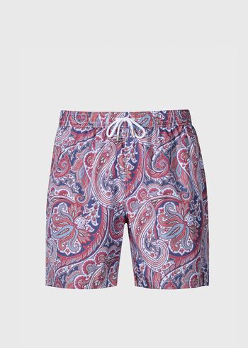 Paul Stuart Paisley Print Swim Trunk