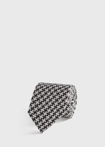 Paul Stuart Woven Silk Houndstooth Tie