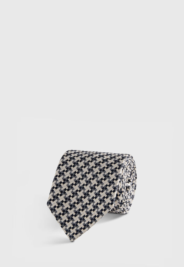 Paul Stuart Woven Silk Houndstooth Tie, image 1