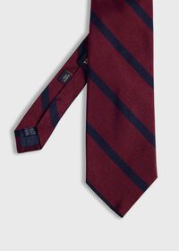 Paul Stuart Woven Silk Regimental Stripe Tie, thumbnail 1