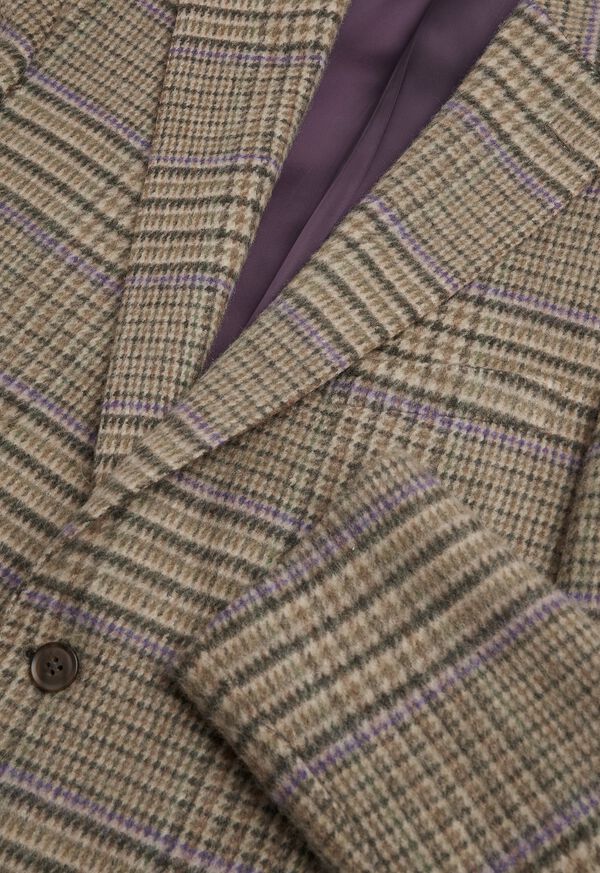 Paul Stuart Tan Plaid Cashmere Sport Jacket, image 2