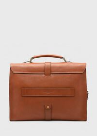 Paul Stuart Bridle Leather Briefcase with Shoulder Strap, thumbnail 4