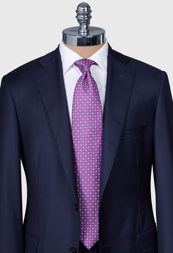 Paul Stuart Printed Silk Floral Medallion Tie, image 3